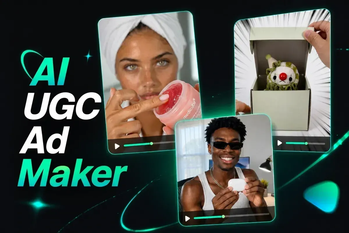 AI UGC ad generator concept highlighting best AI UGC video editors for marketing agencies
