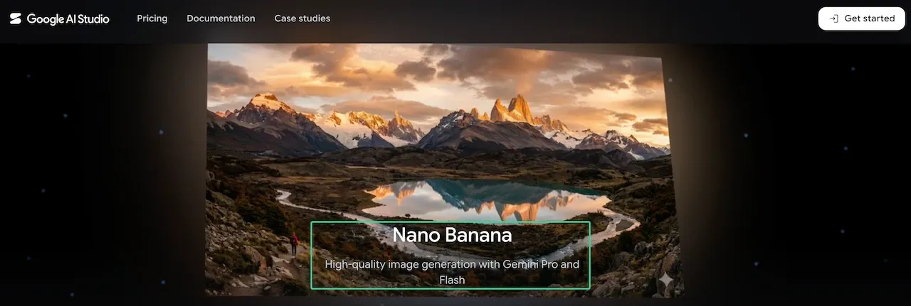 クリエイター向けの包括的なNano Banana Proガイドの一環として、Google AI Studioで高品質な画像生成にアクセスしている様子。webp