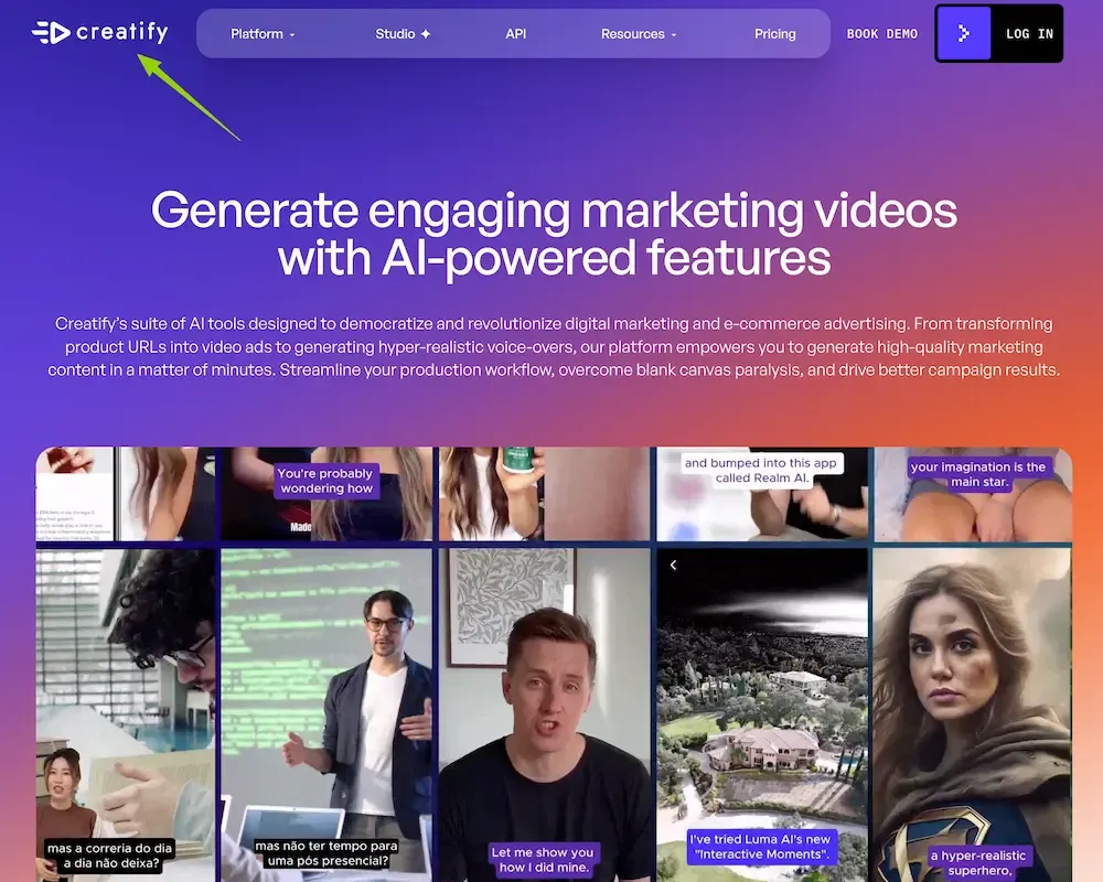 Creatify platform showcasing one of the best AI video generators for Facebook ads 2026.webp