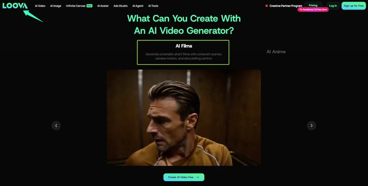 Discover what you can create and learn how to make an AI short film using LOOVA's free AI video generator platform.webp