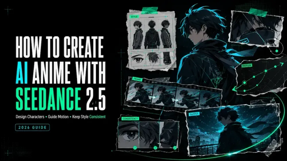 Follow a simple three-step visual storytelling process to quickly create AI anime with Seedance 2.5 and animate your way