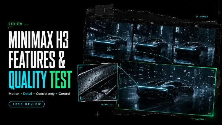 In this MiniMax H3 review, we explore its features and quality test using a futuristic car AI video generation example.