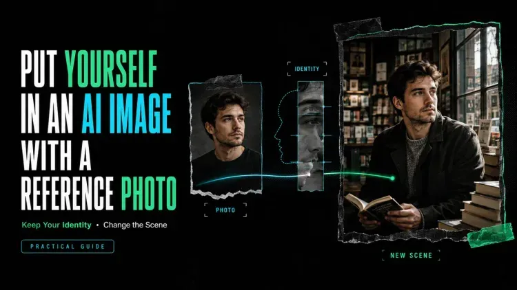 Learn how to put yourself in an ai image using a reference photo while keeping your exact identity in new scenes