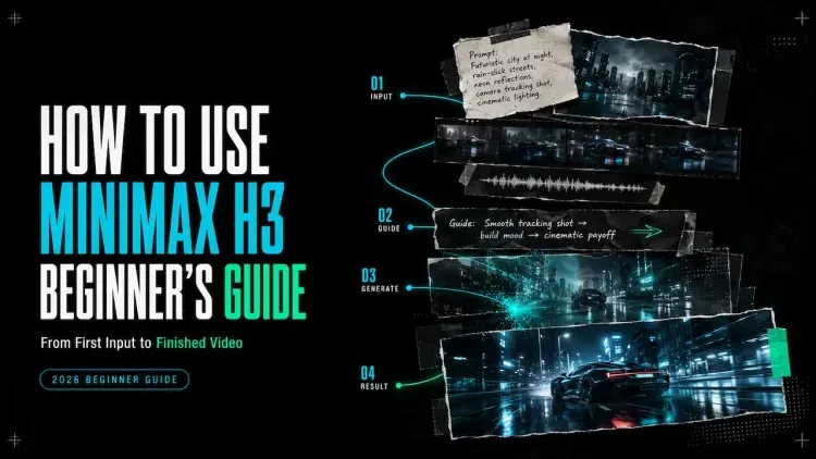 Step-by-step guide showing how to use MiniMax H3 to generate cinematic AI videos from text prompts